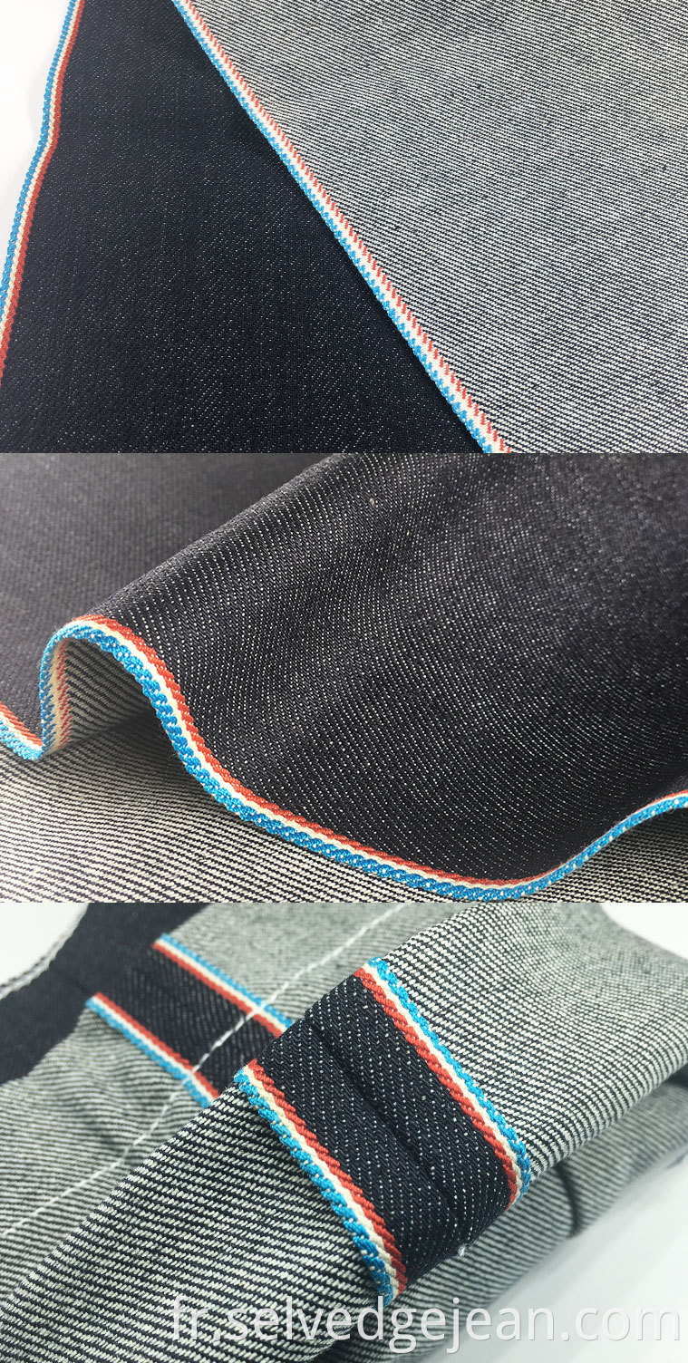 Japonais vintage bleu foncé doux poids léger 11 oz de selvage pantalon 100% coton sevedge hommes jeans jeans denim tissu